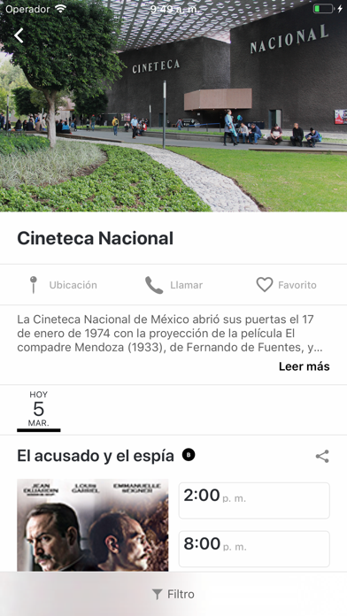 Cineteca Nacional Cartelera iPhone screenshot 7 - Entertainment app