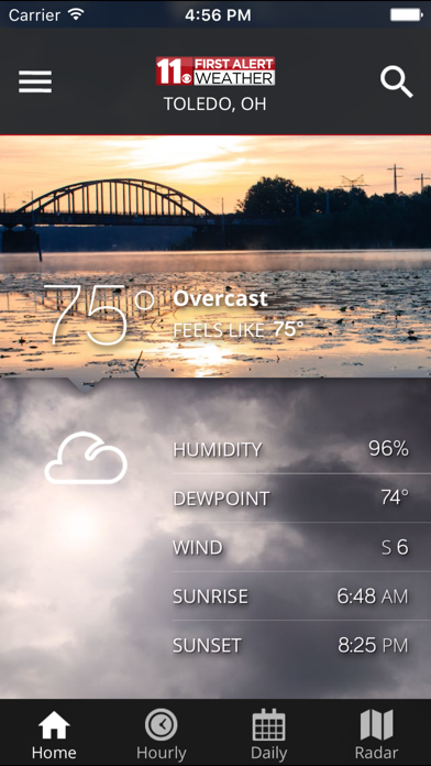 WTOL 11 Weather Screenshot