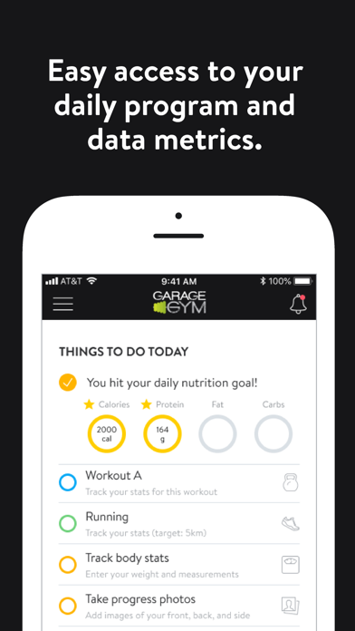 The Garage Gym App Screenshot