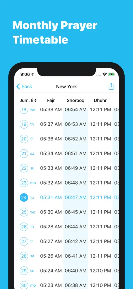 mySalah: Accurate Prayer times