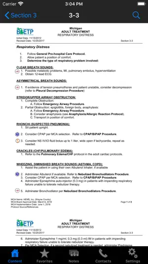 HEMS MCA Wayne Co. Protocols screenshot 3