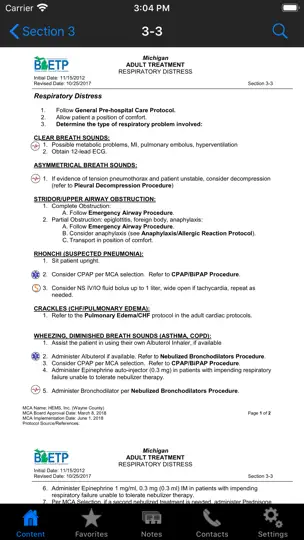 HEMS MCA Wayne Co. Protocols iPhone Screenshot 3