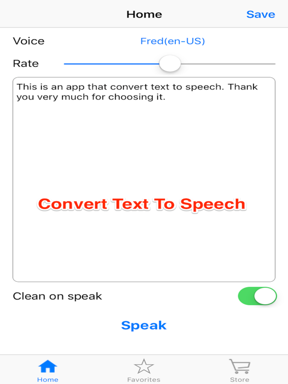 Text To Speech Sound Converter iPad screenshot 1 - Utilities app