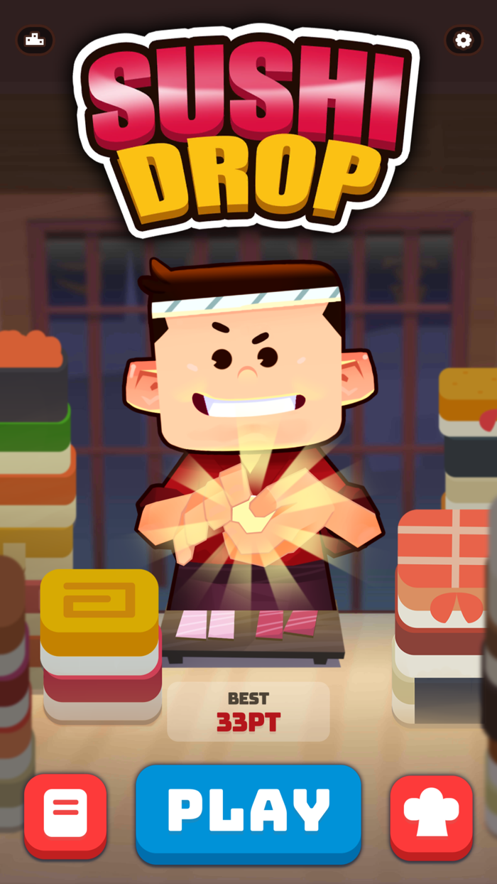 Sushi Drop  Merge Puzzle