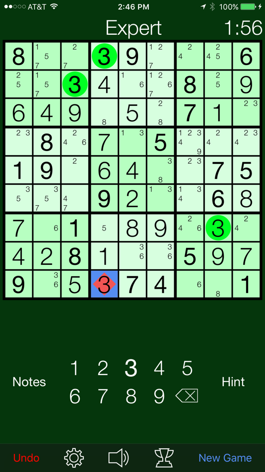 #3. Sudoku· (iOS) By: Tim O's Studios, LLC