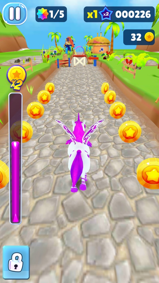#2. Magical Pony - Unicorn Runner (iOS) Podle: BigCode Games Pvt Ltd