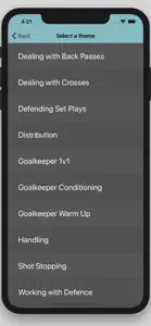 Football Sessions Goalkeeping screenshot #4 for iPhone