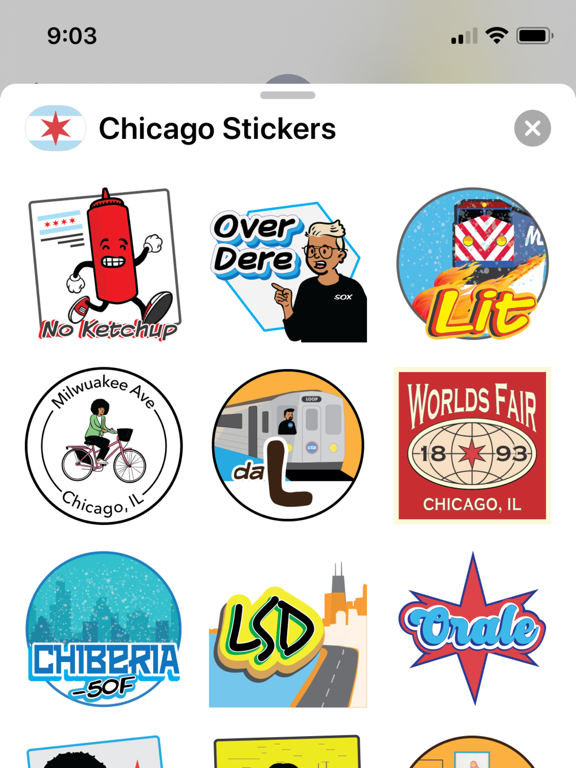 Screenshot #4 pour Chicago Stickers