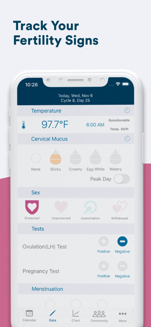 Kindara: Fertility Tracker Screenshot