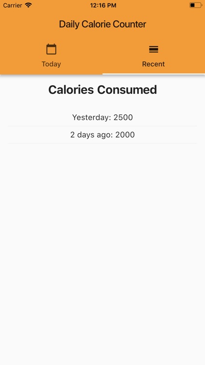 Daily Calorie Counter