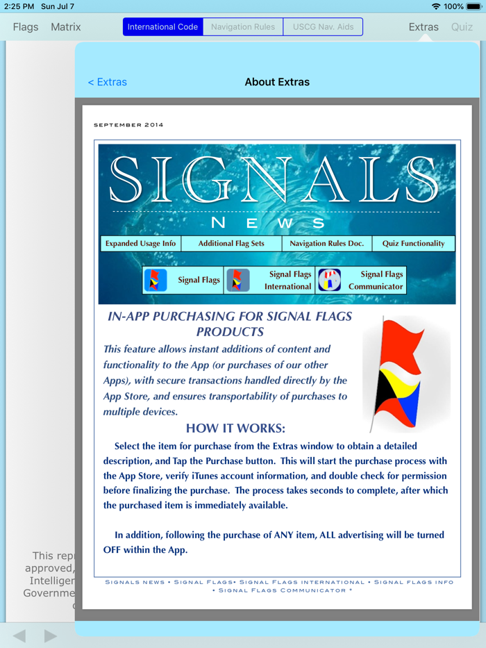 Signal Flags Info