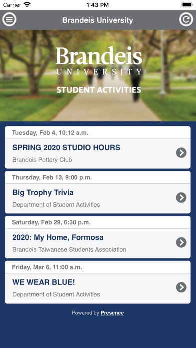 Screenshot #2 pour Brandeis Student Activities