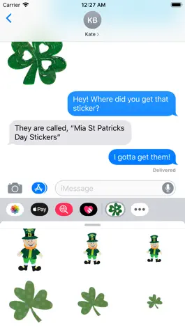 Game screenshot Mia St Patricks Day Stickers apk