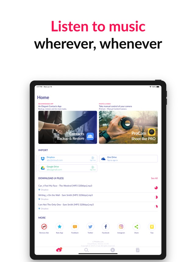 Screenshot of Cloud Music Offline Downloader