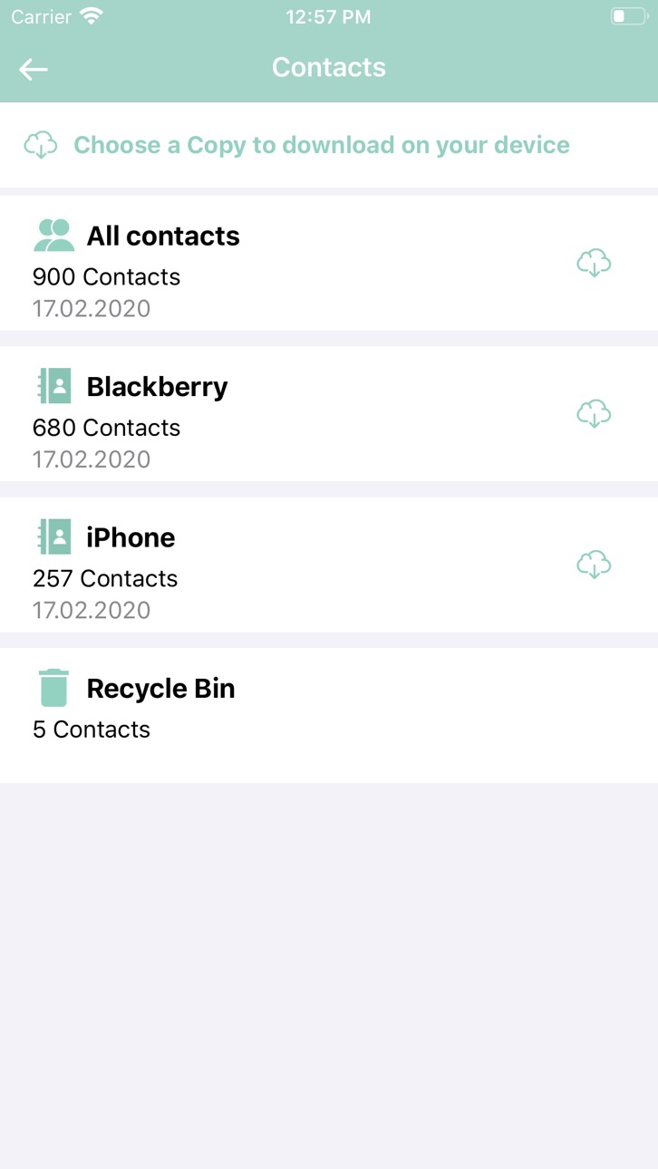 iPhone screenshot