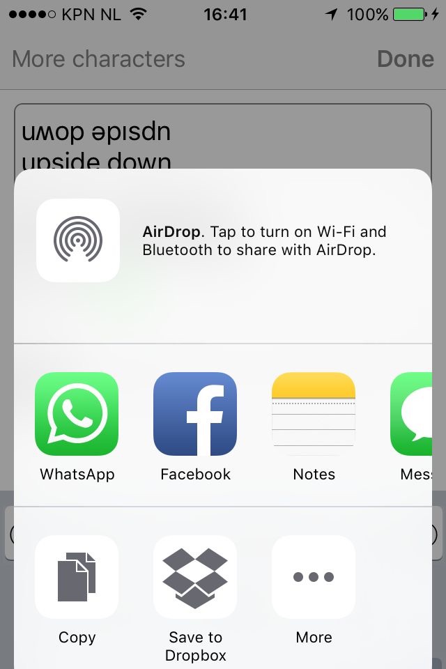 iPhone screenshot
