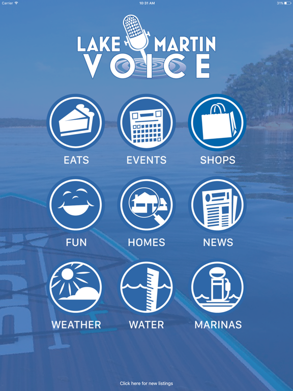 Lake Martin Voice iPad screenshot 1 - Lifestyle app
