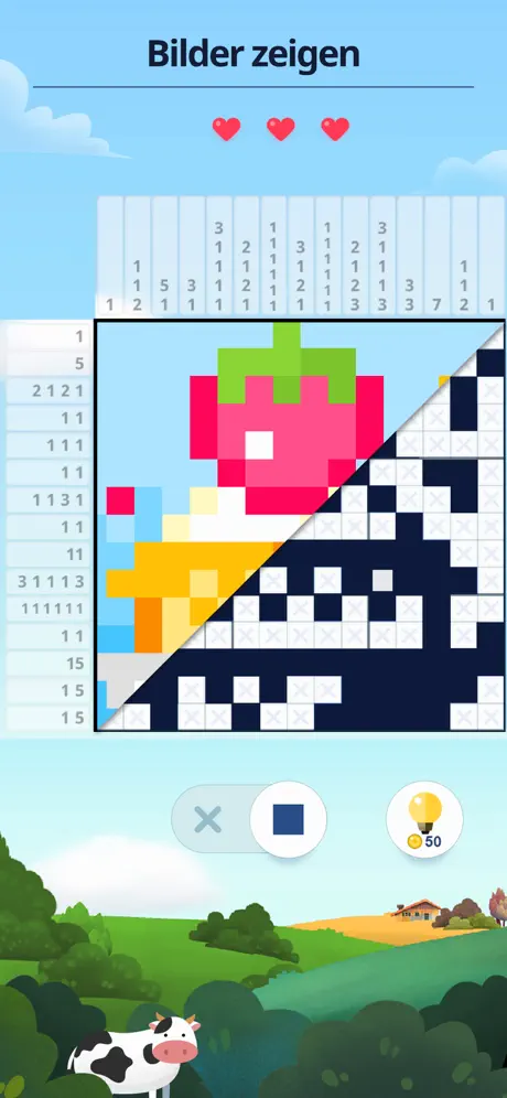 Nonogram - Kreuzwort Rätsel
