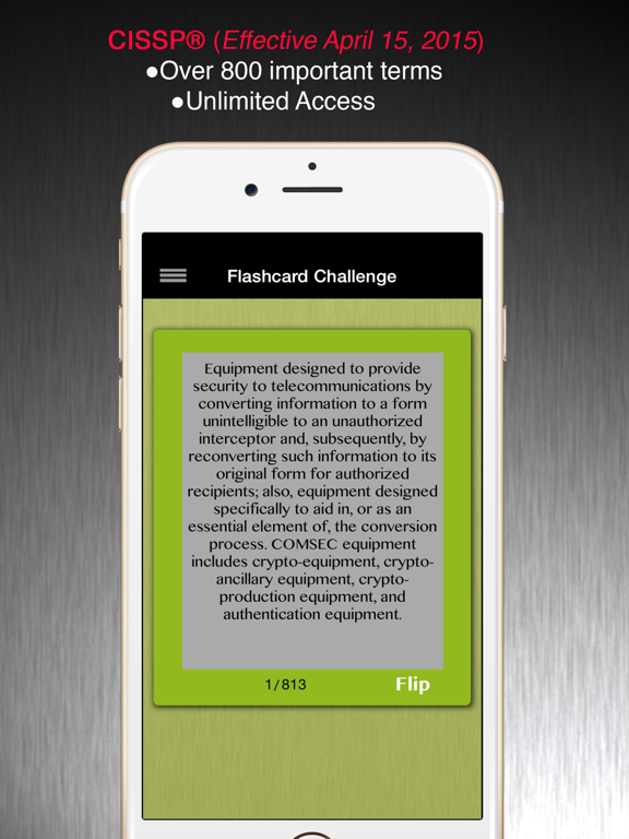 Screenshot #4 pour CISSP® Flashcard