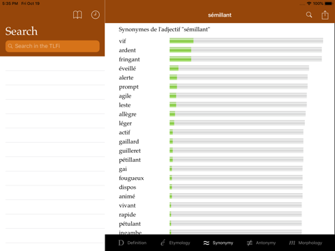 Dictionnaire iPad screenshot 5 - Reference app