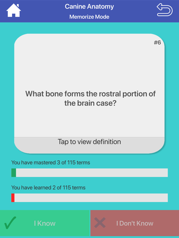 Veterinary Flashcards iPad screenshot