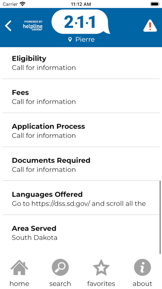 #7. 211 Helpline (iOS) By: Blue Compass Interactive