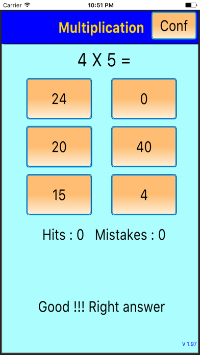 Multiplication Trainer Kid screenshot 2