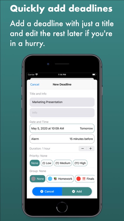 Deadlines: Priority To-do List