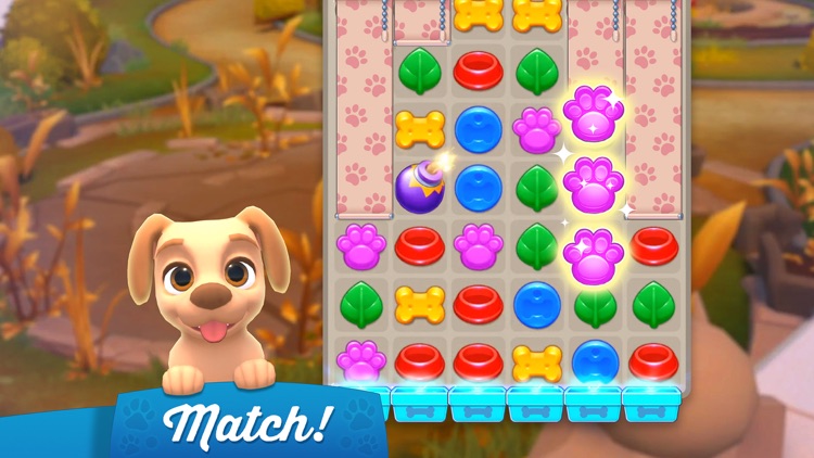 Dogs Home: Design with Match-3 screenshot-0