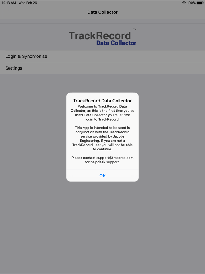 TrackRecord Data Collector