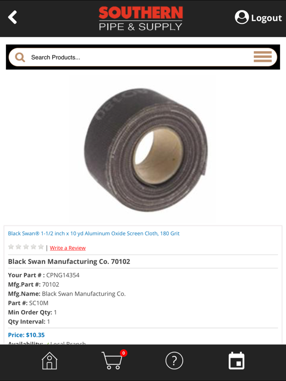 Southern Pipe and Supply iPad screenshot 5 - Business app