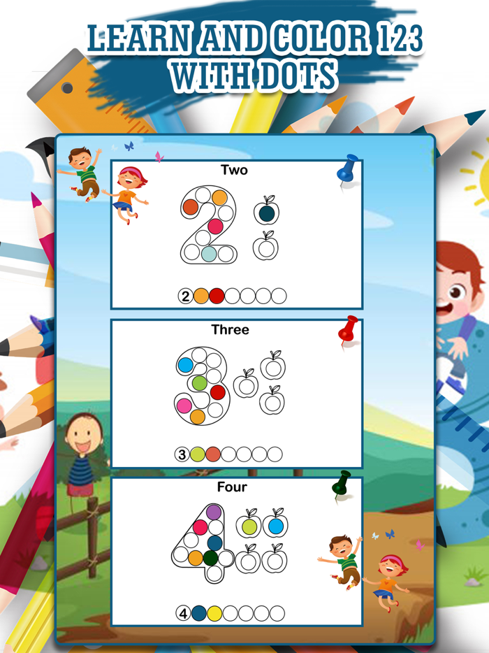 123 Numbers Dot Coloring Book