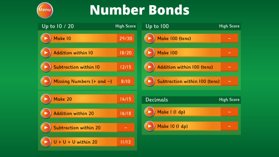 #2. Hit the Button Math (iOS) Podle: Topmarks Online Ltd