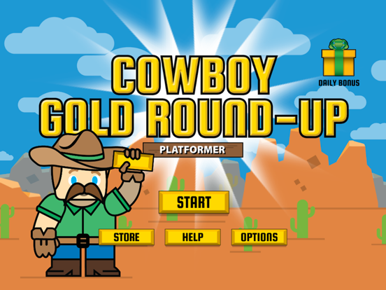 Screenshot #4 pour Cowboy Gold RoundUp Platformer