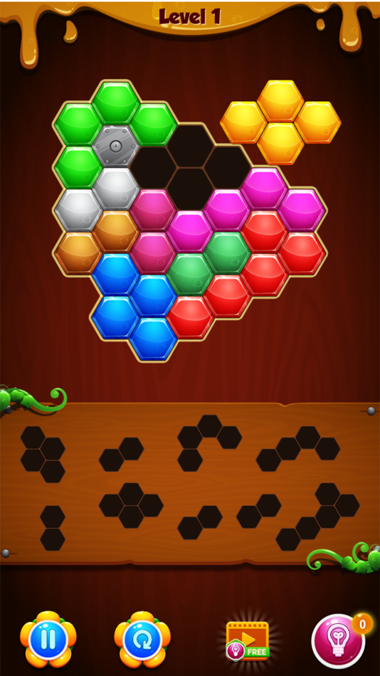 #3. Hexa! -Block Puzzle Game- (iOS) By: Ryo Shirakawa