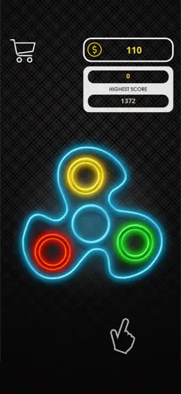 Game screenshot Fidget spinner neon glow hack
