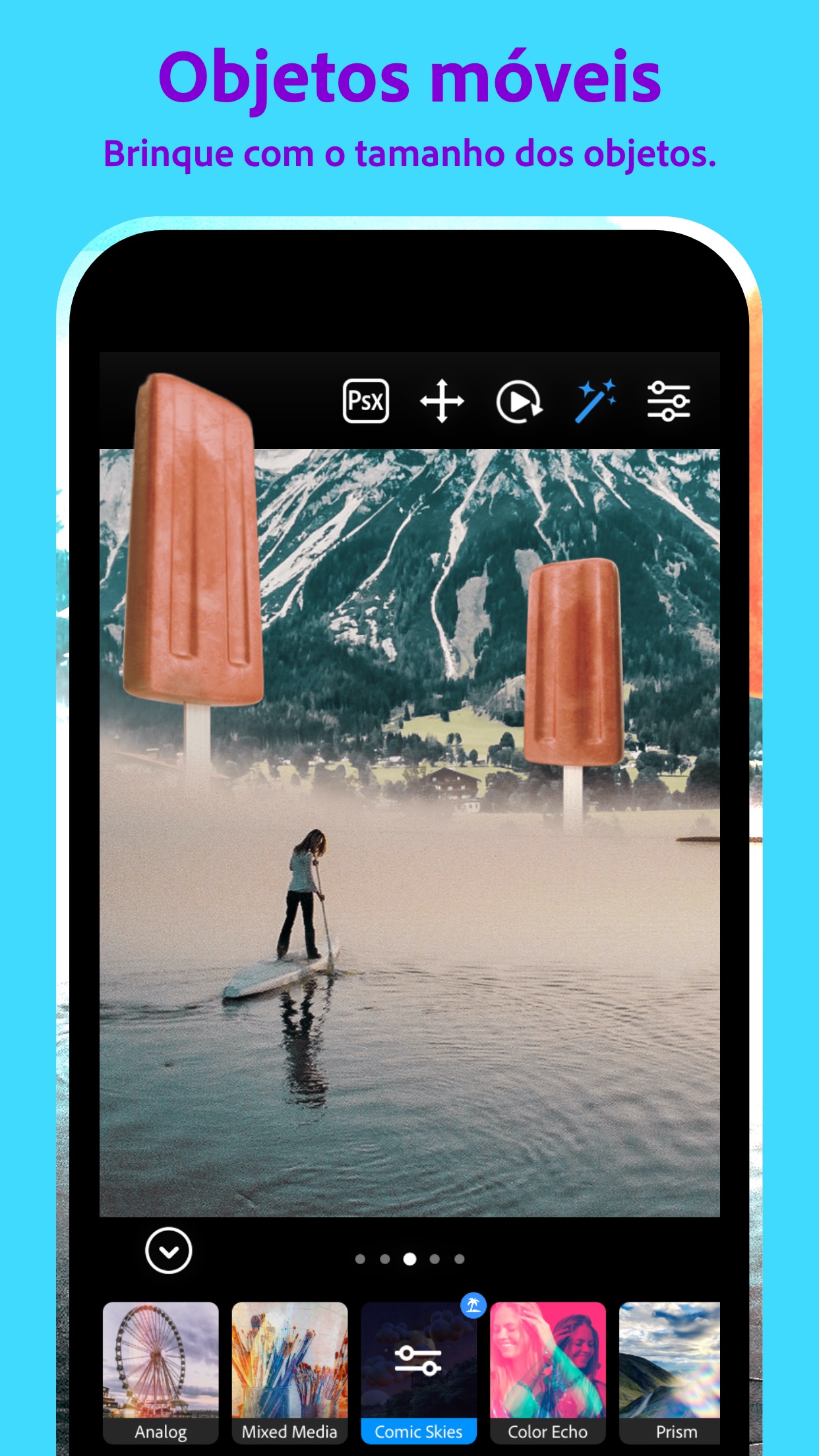 Screenshot do app Photoshop Camera
