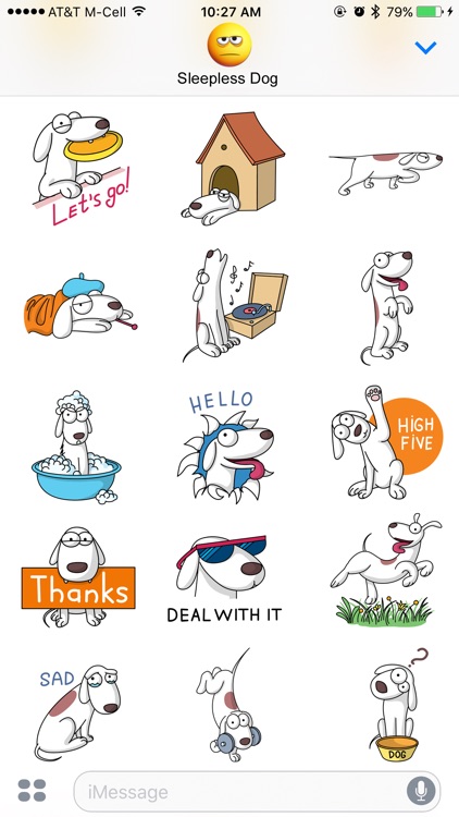 Sleepless Dog Stickers screenshot-4