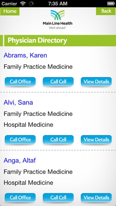 MLH Physician Screenshot