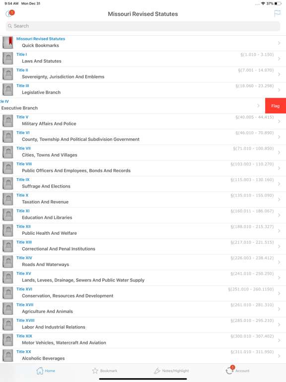 Screenshot #4 pour Missouri Revised Statutes MO
