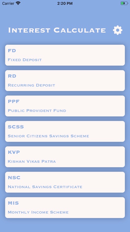 Interest Calculate : ICT
