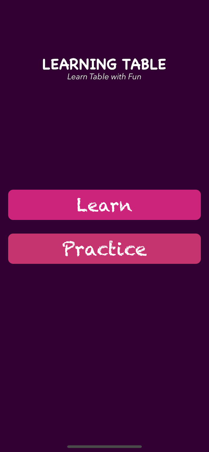 LearningTable - Times Table