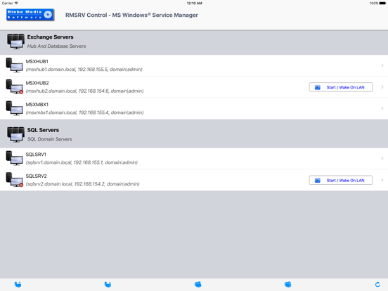Screenshot #4 pour RMSRV Control