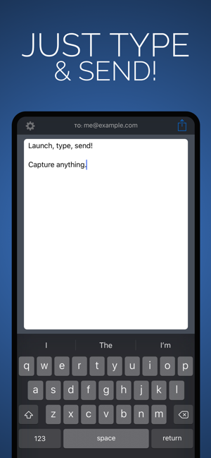 MeMail - Email yourself fast! Screenshot