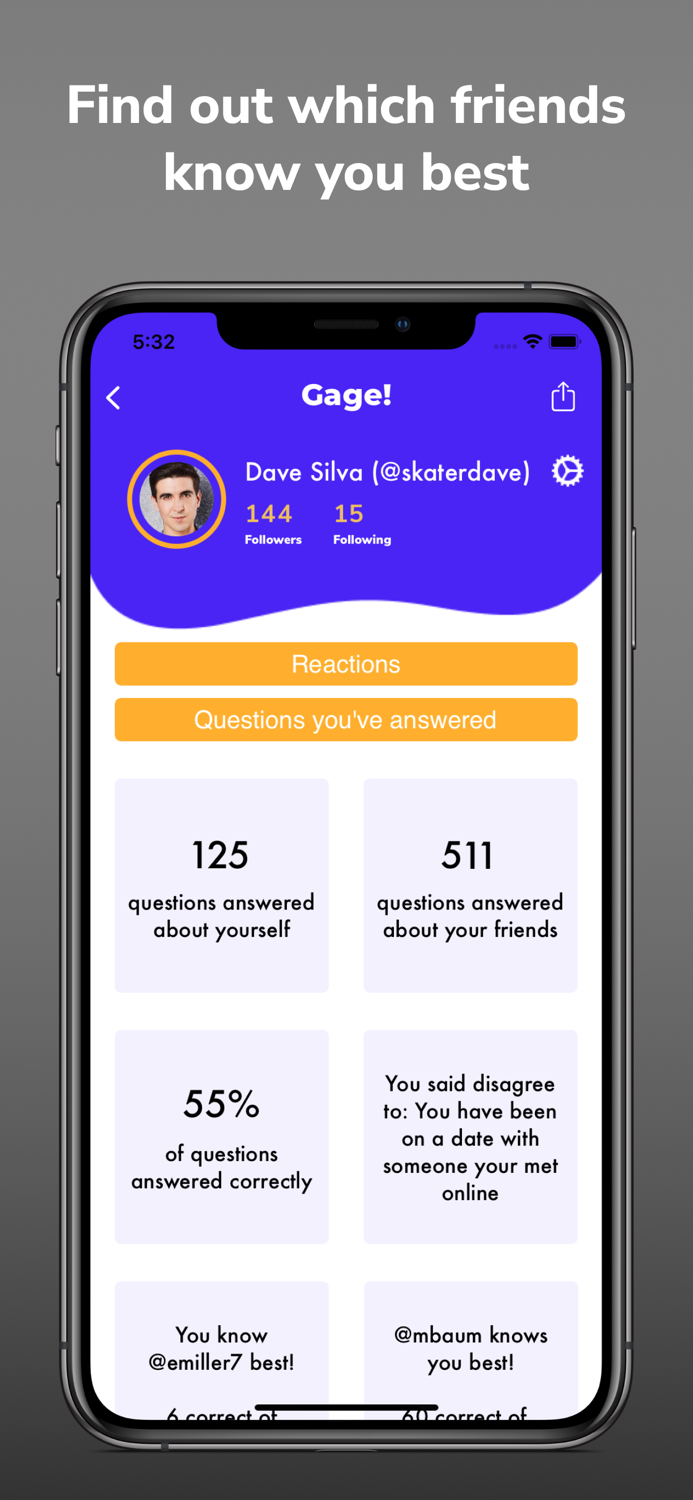 Gage Social Trivia Game