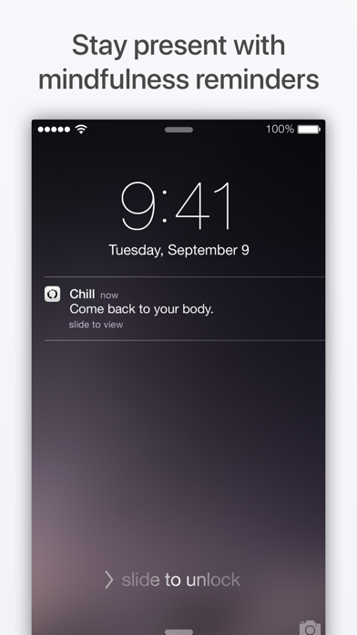 Chill – Mindfulness Reminders Screenshot