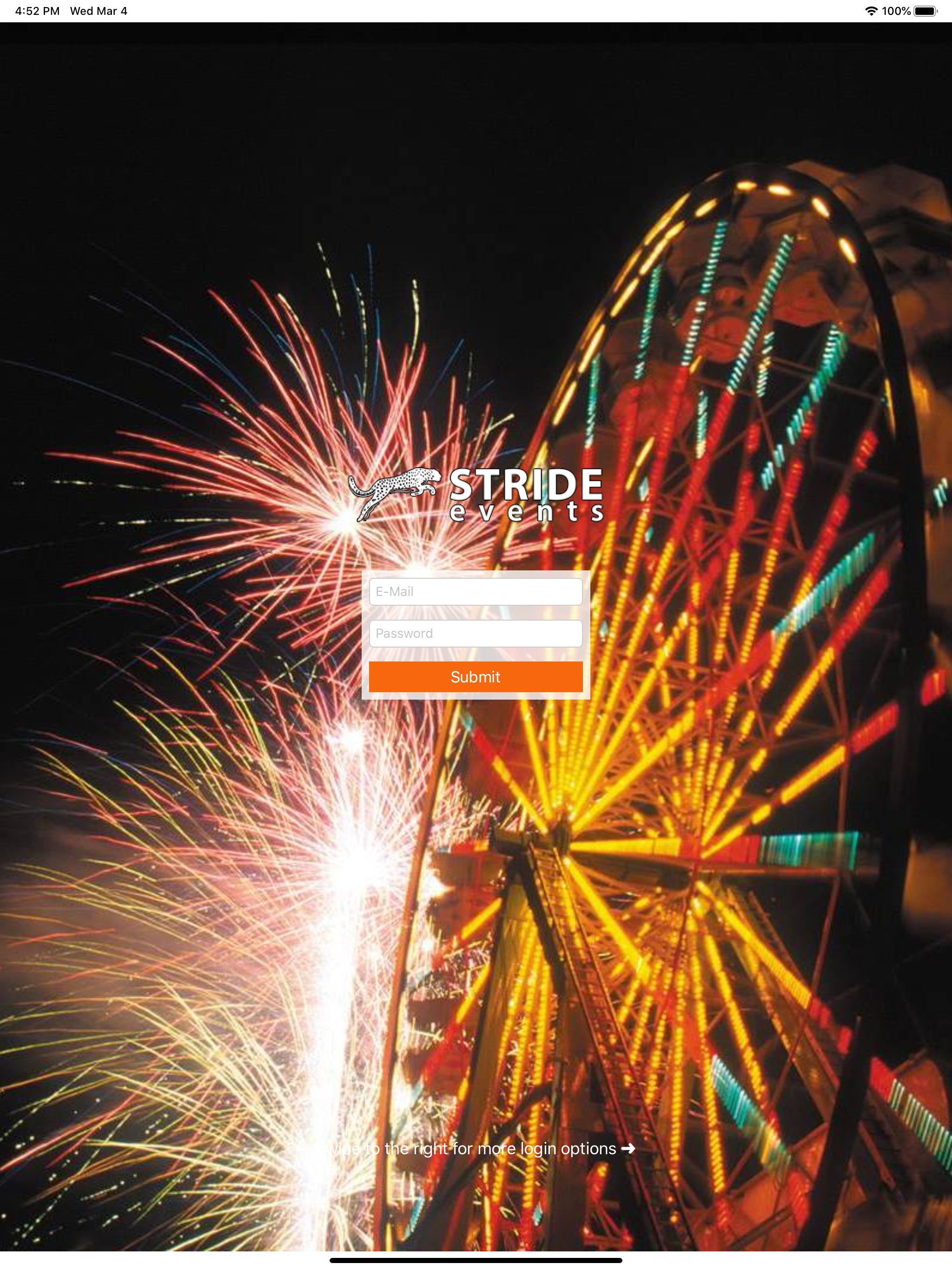 Stride Events Check In