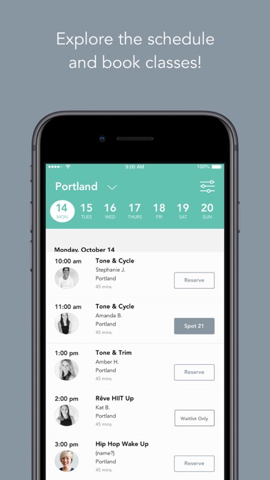 Rêve Cycling Studio Screenshot