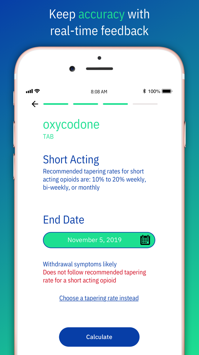 Reducere Opioid Tapering Calc