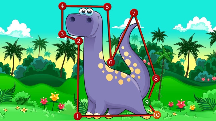 Dinosaur Dots Connect for kids screenshot-3